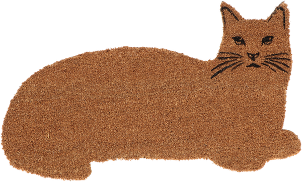 Felpudo Figura Gato Fibra de Coco