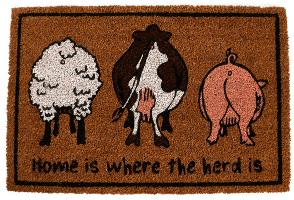 Felpudo Fibra de Coco Rebaño de Granja Felpudo Fibra de Coco Rebaño de Granja
