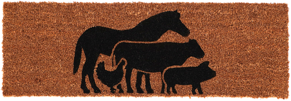 Felpudo Animales de Granja Fibra de Coco