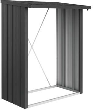 Armario Leñero WoodStock Gris Oscuro 157 x 102 x 199 Armario Leñero WoodStock Gris Oscuro 157 x 102 x 199