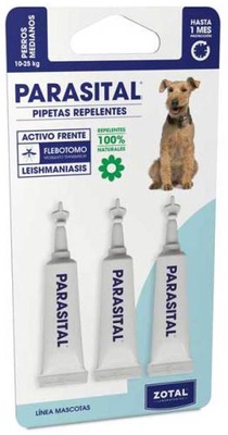 Parasital Pack 3 Pipetas Perros Medianos 10-25 Kg