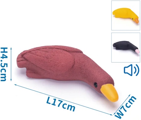 Juguete Pato Latex con Sonido para Perros Colores Surtidos