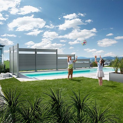 Pantalla Privacidad 90x150 Plata Metalica