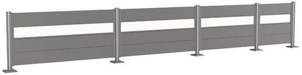 Pantalla Privacidad 135x100 Plata Metalica