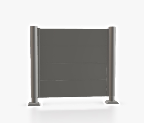 Pantalla Privacidad 180x100 Gris Cuarzo