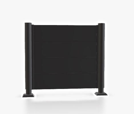 Pantalla Privacidad 180x150 Gris Oscuro