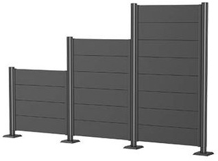 Pantalla Privacidad Con Panel 180x100 Gris Cuarzo