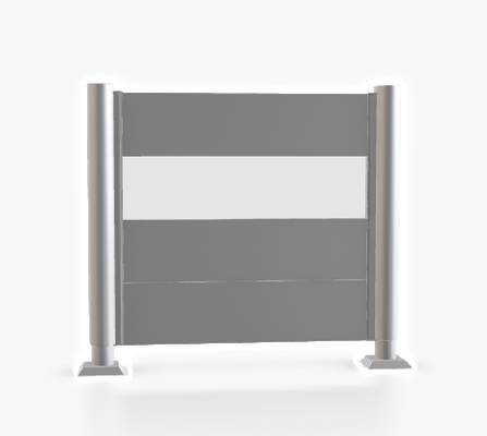 Pantalla Privacidad Con Panel 180x200