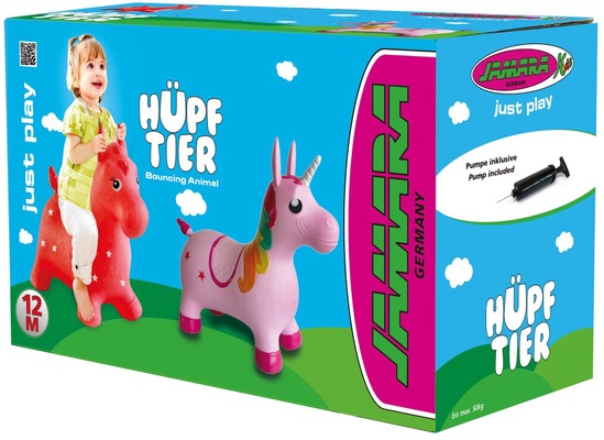 Correpasillos Unicornio Saltarin Colorido con Bomba