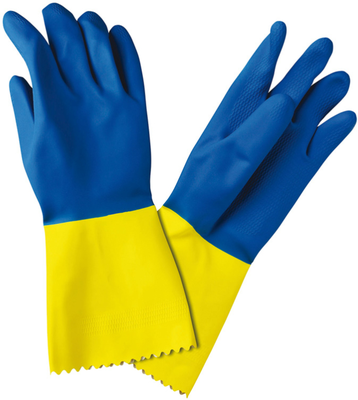 Guante Latex Bicolor Reforzado