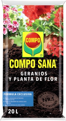 Sustrato Compo Sana Geranios y Planta de Flor 20 litros