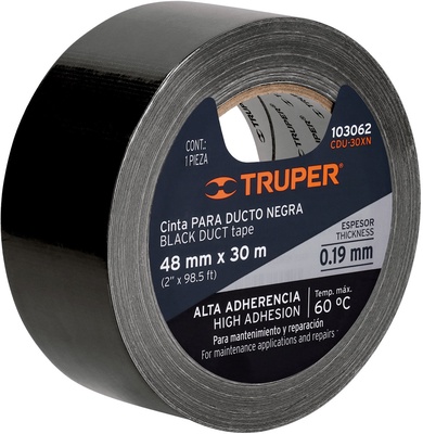 Cinta Americana 48mm Negro 30 Metros