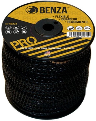 Hilo Nylon Desbrozadora Trenzado Pro Benza 3,3 mm 110 Metros 
