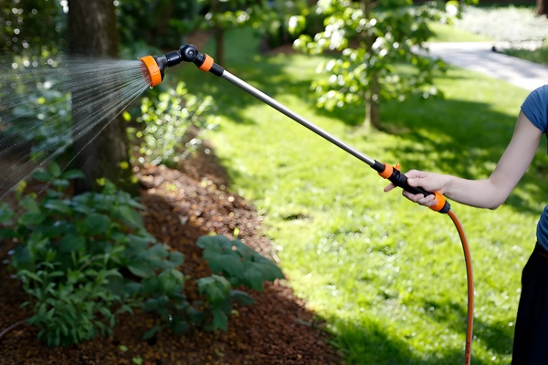 Lanza Riego Rociadora Regulable 8 Chorros con Prolongacion