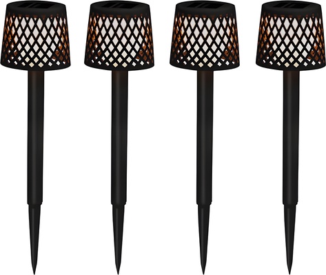 Aplique Solar Jardin Negro 4 uds