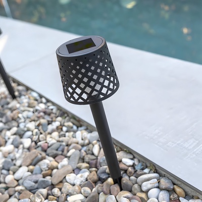 Aplique Solar Jardin Negro 4 uds