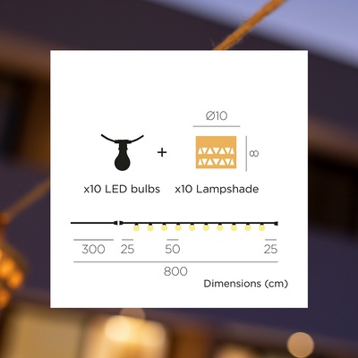 Guirnalda Luces Solar Alba + Bateria Recargable