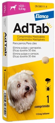 AdTab Comprimidos Masticables Antiparasitarios Perros 2,5 - 5,5 Kg AdTab Comprimidos Masticables Antiparasitarios Perros 2,5 - 5,5 Kg