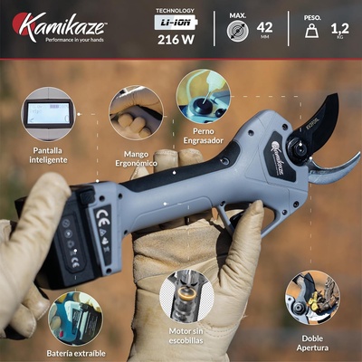 Kit Tijera de Poda Kamikaze KV-390 + Pertiga Telescopica 2,25mt Ligera