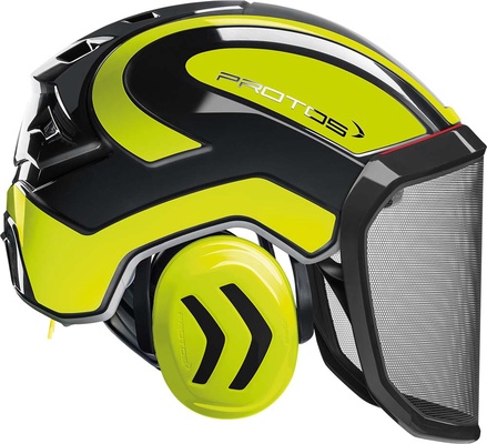 Casco Protos Integral Forest Negro/Amarillo Neon
