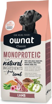 Pienso Perros Ownat Classic Monoproteico Cordero 4 Kg