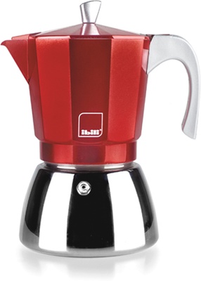 Cafetera Express Ibili Elba Red 450ml