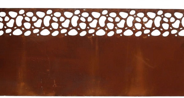 Borde Cesped Efecto Oxido Enrollado