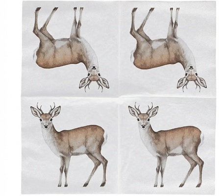 Servilletas Papel Corzo 33x33 cm 20 uds