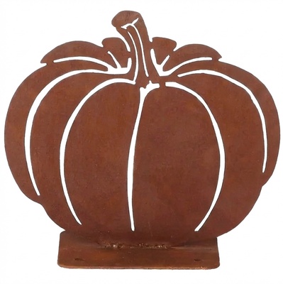 Figura Jardin Calabaza Redonda Efecto Oxido