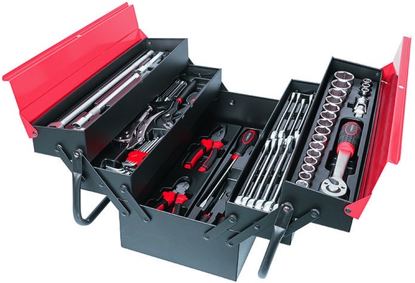 Caja de Herramientas Metalica Ratio 63 Piezas