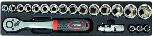 Caja de Herramientas Metalica Ratio 63 Piezas