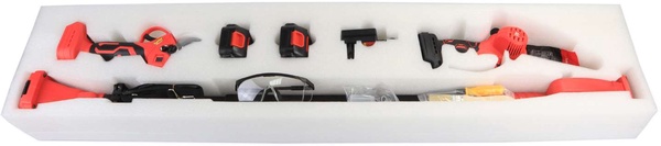 Kit de Poda a Bater�a Mader- Motosierra a Bater�a + Tijeras de Podar El�ctricas + P�rtiga Telesc�pica 2mt