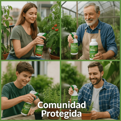 Proteccion Total Jabon Potasico + Aceite de Neem Plantas 1 Litro