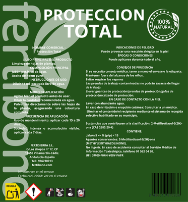 Proteccion Total Jabon Potasico + Aceite de Neem 5 Litros