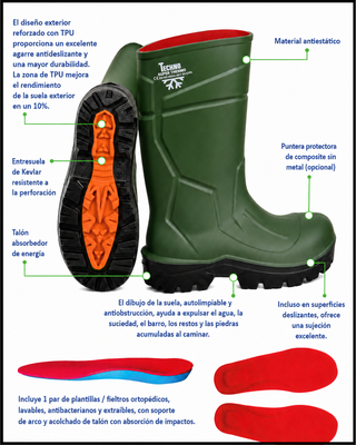 Bota Techno Boots Super Thermo Ultragrip S5L -70� Talla 44