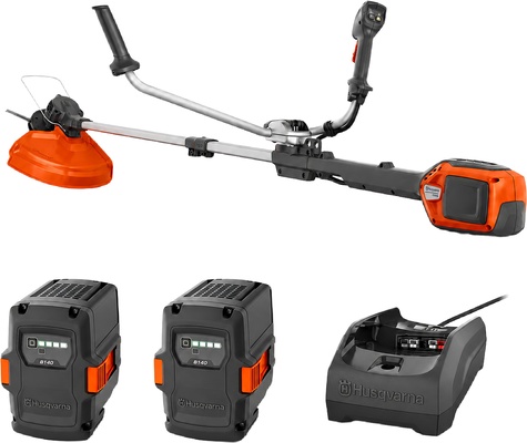 Kit desbrozadora Husqvarna 220iR + 2 bater�as 40-B140 4 Ah y cargador 40-C80