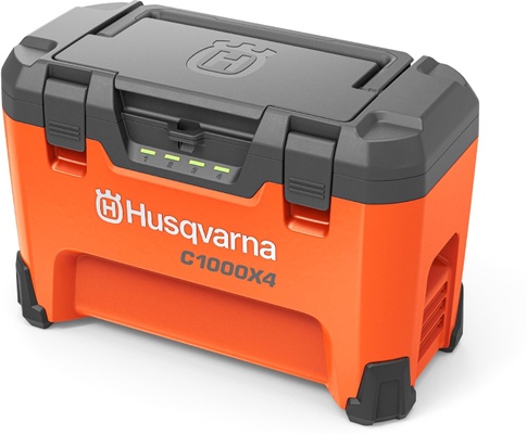 Pack multicargador Husqvarna 40-C1000X4 + 4 bater�as 40-B140X 36 V 4 Ah