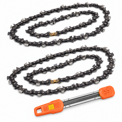 Pack motosierra: 2 cadenas Husqvarna S35G .325 1,5 mm 72 eslabones + afilador 2 en 1 Husqvarna 4,8 mm Pack motosierra: 2 cadenas Husqvarna S35G .325 1,5 mm 72 eslabones + afilador 2 en 1 Husqvarna 4,8 mm