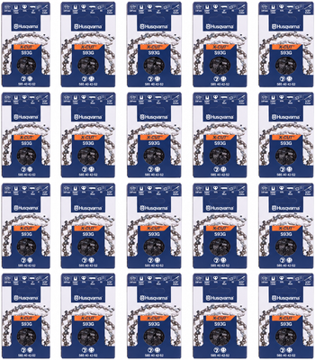 Pack 20 cadenas de motosierra Husqvarna X-CUT S93G 52 eslabones · 3/8 mini · 1,3 mm Pack 20 cadenas de motosierra Husqvarna X-CUT S93G 52 eslabones · 3/8 mini · 1,3 mm