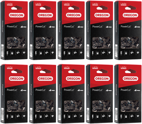 Pack 10 cadenas de motosierra Oregon PowerCut 73EXL 68 eslabones � 3/8 � 1,5 mm