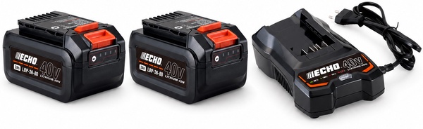 Pack 2 baterías ECHO Garden+ 40 V 2 Ah LBP-36-80 + cargador LC-3604 Pack 2 baterías ECHO Garden+ 40 V 2 Ah LBP-36-80 + cargador LC-3604