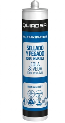 Cartucho Sellador Transparente Quiadsa 290 ml