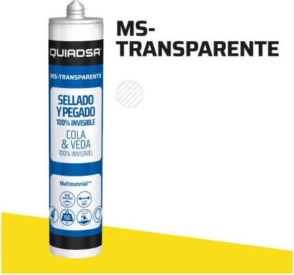 Cartucho Sellador Transparente Quiadsa 290 ml